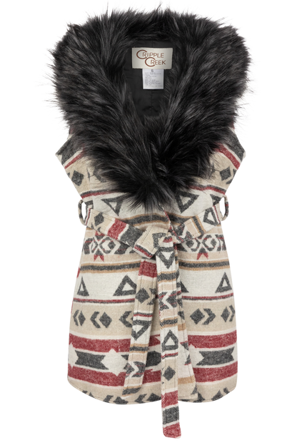 Cripple Creek Aztec Print Vest