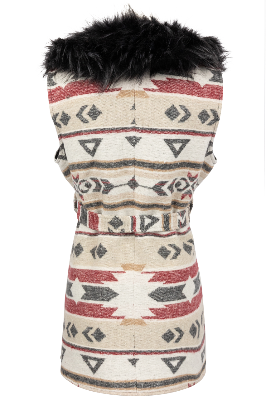 Cripple Creek Aztec Print Vest