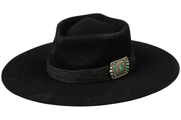 Charlie 1 Horse Black Fling Western Hat | Pinto Ranch