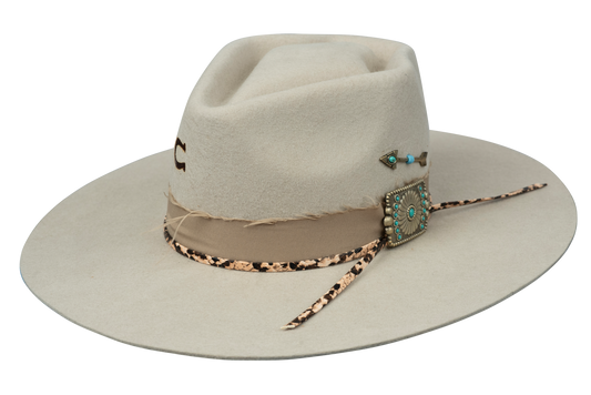 Charlie 1 Horse Spearpoint Hat - Silverbelly