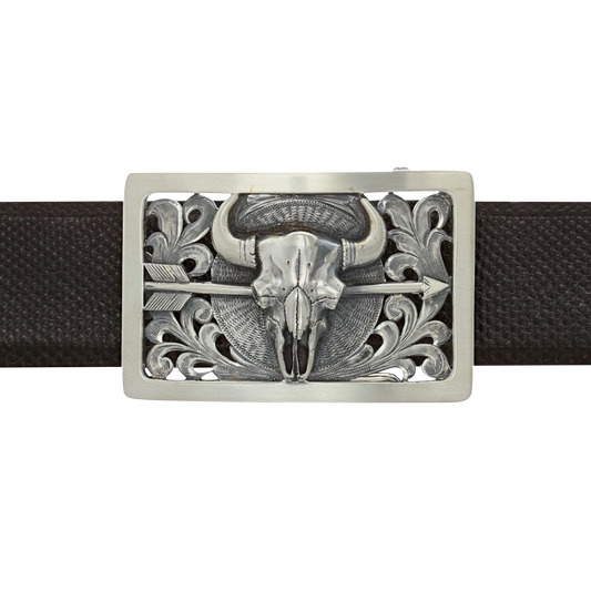 Clint Orms 1.5" Bison & Arrow Trophy Buckle