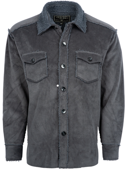 True Grit Vintage Corduroy Western Shirt Jacket Pinto Ranch