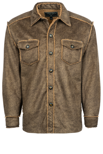 True Grit Pebble Sueded Shirt Jacket