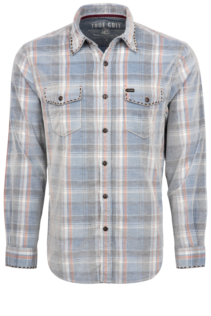 True Grit Indigo Canyon Corduroy Shirt