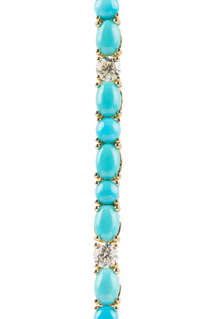 Sleeping Beauty Turquoise & Diamond Bracelet