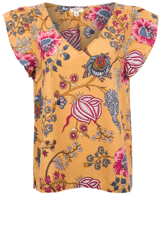 Dylan Floral Linen Top