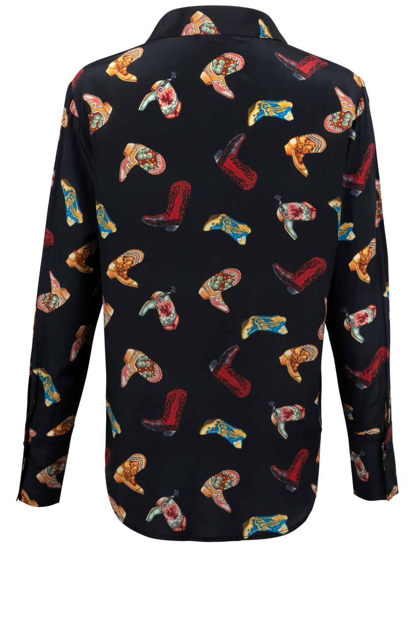 CATGEE Daria French Cuff Silk Blouse