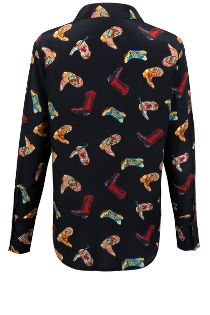CATGEE Daria French Cuff Silk Blouse