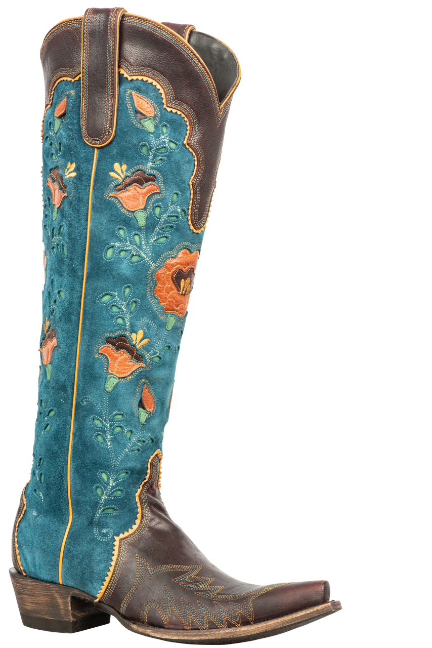 Double D Ranch by Old Gringo Women s Teal Tenderfoot Tilly Cowgirl