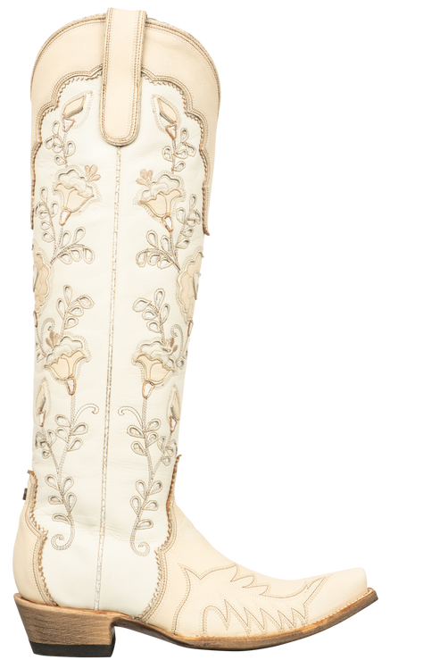 Double D Ranch by Old Gringo Women's Tenderfoot Tilly Cowgirl Boots - Bone White