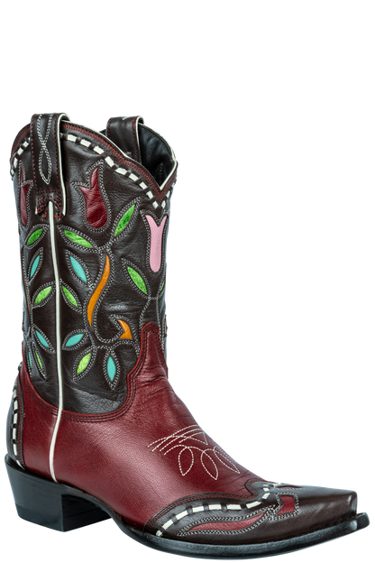 Old Gringo Tulip Time Cowgirl Boots - Red Multi