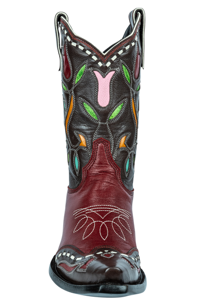 Old Gringo Tulip Time Cowgirl Boots - Red Multi