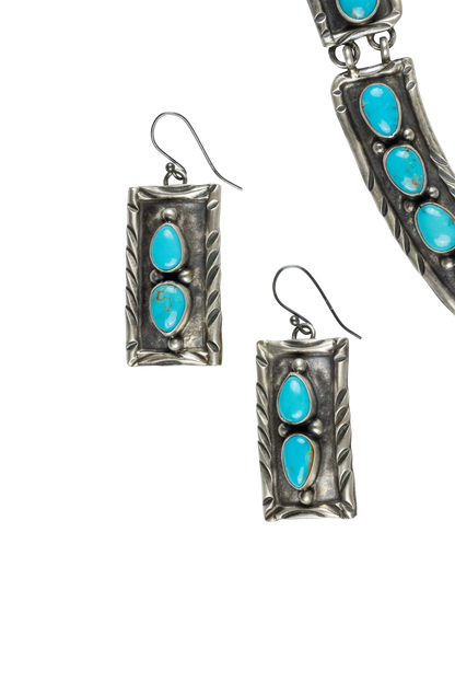 Kingman Turquoise Necklace Set