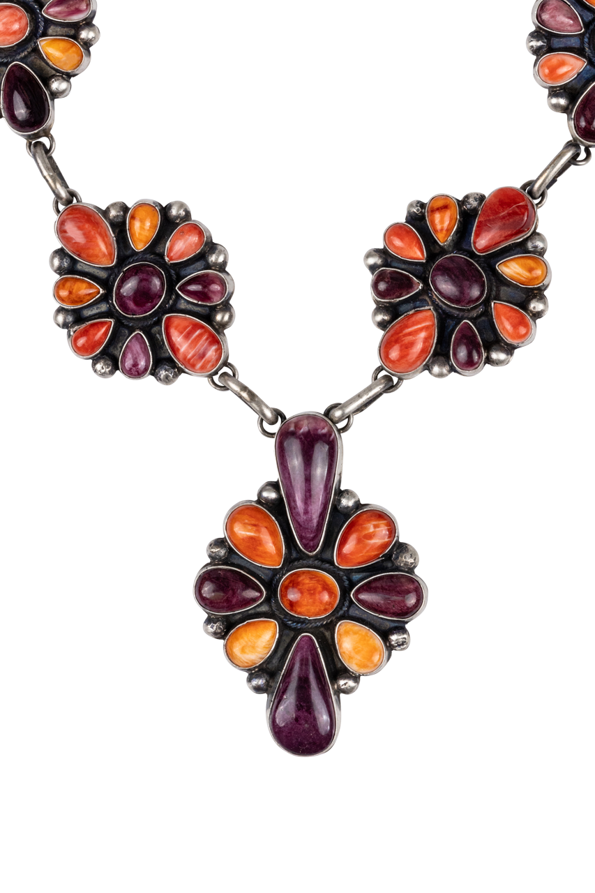 Multi-Color Spiny Oyster Necklace Set