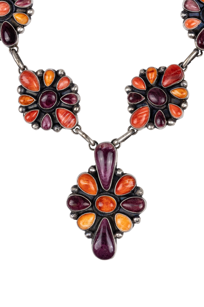 Multi-Color Spiny Oyster Necklace Set