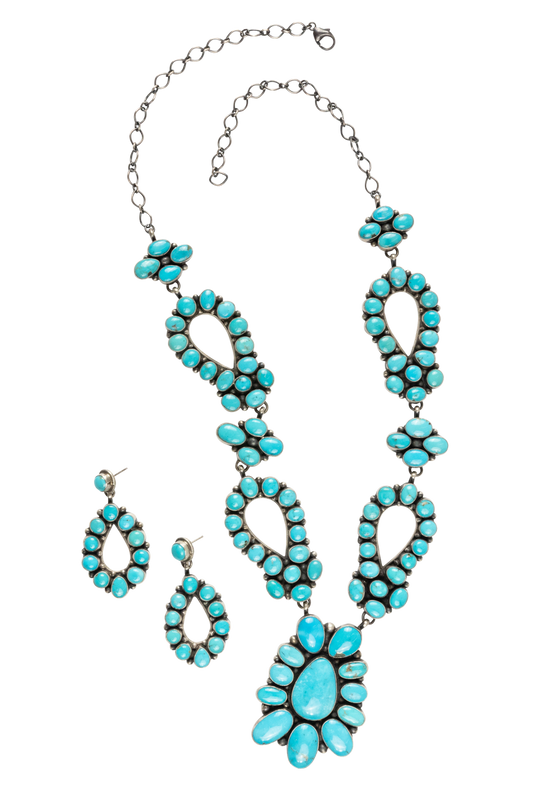 Multi-Stone Sleeping Beauty Turquoise Necklace Set