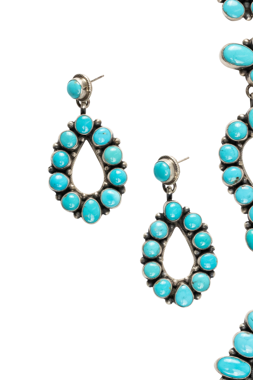 Multi-Stone Sleeping Beauty Turquoise Necklace Set