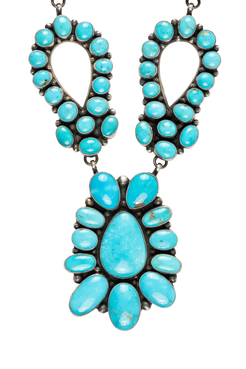 Multi-Stone Sleeping Beauty Turquoise Necklace Set