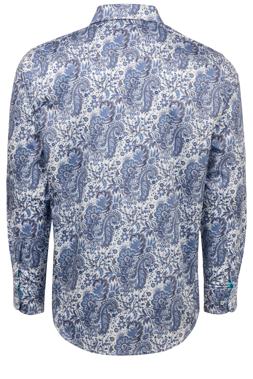 David Smith Australia Sky Blue Button-Front Shirt