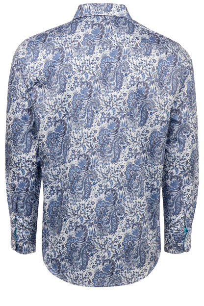 David Smith Australia Sky Blue Button-Front Shirt