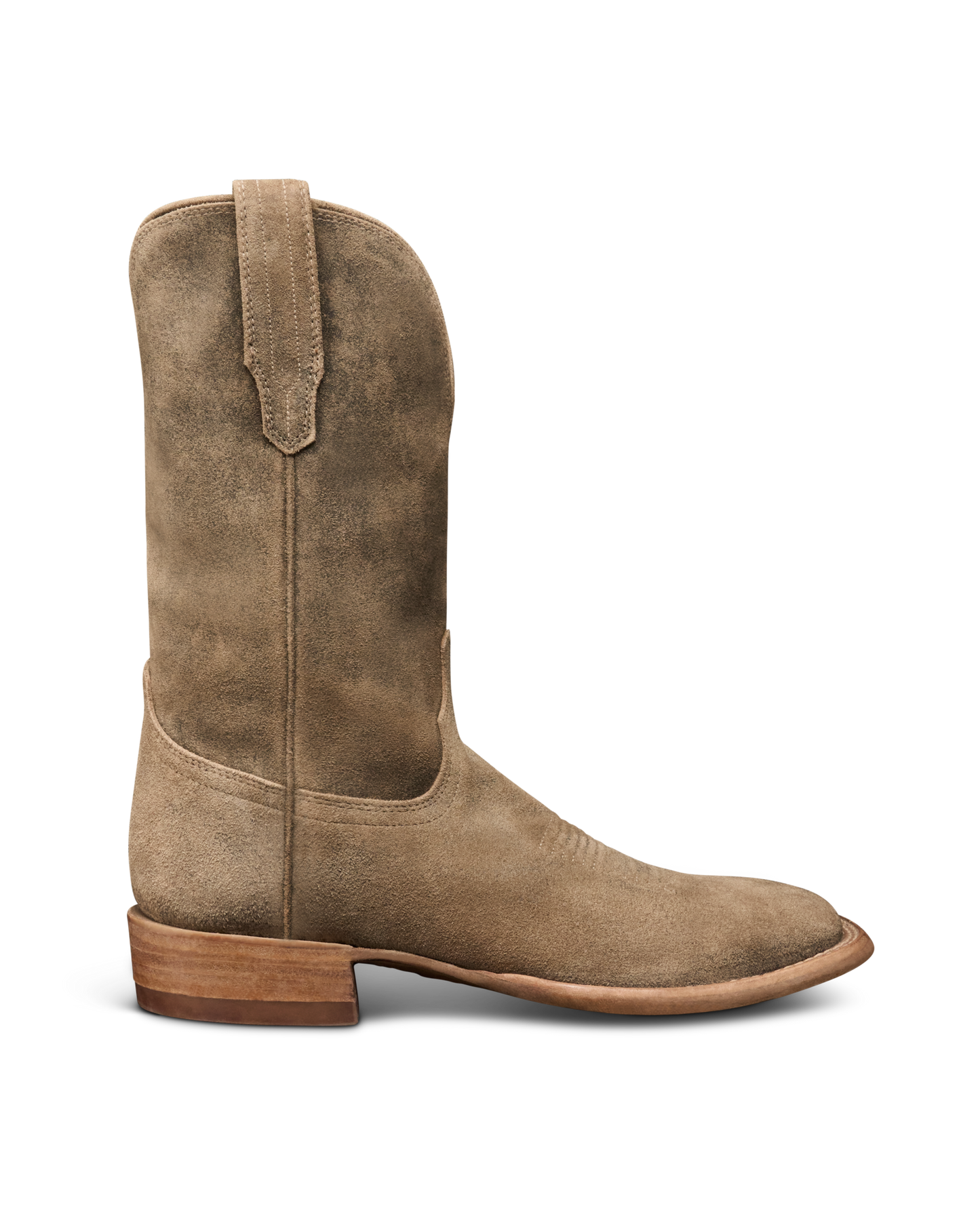 Tecovas Doc Suede Cowboy Boots - Gravel