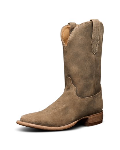 Tecovas Doc Suede Cowboy Boots - Gravel