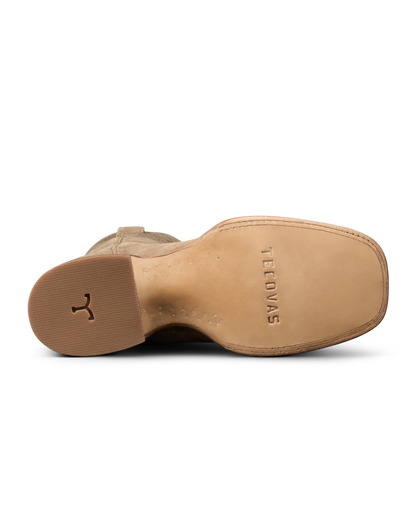 Tecovas Doc Suede Cowboy Boots - Gravel