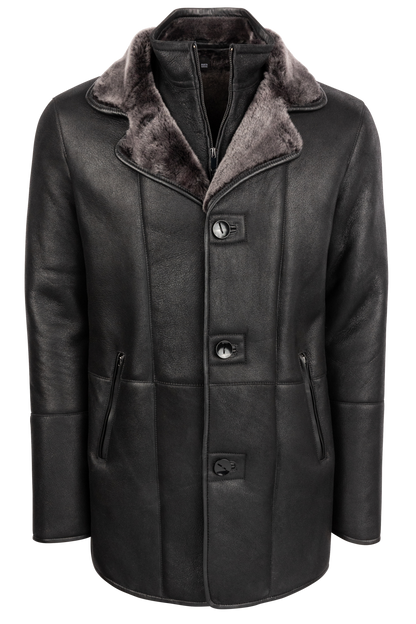 Pinto Ranch Merino Shearling Coat - Black