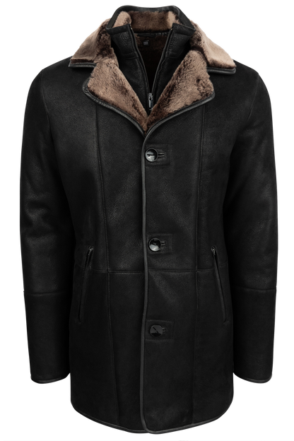 Pinto Ranch Black Shearling Coat