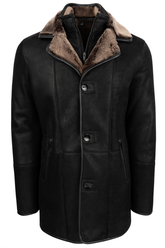 Pinto Ranch Black Shearling Coat