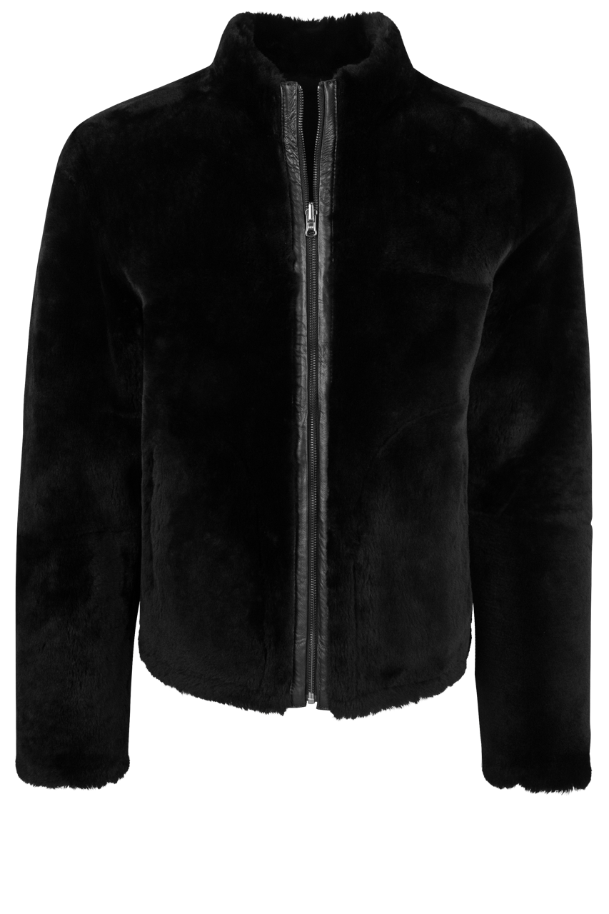 Pinto Ranch Shearling Reversible Jacket -Solid Black