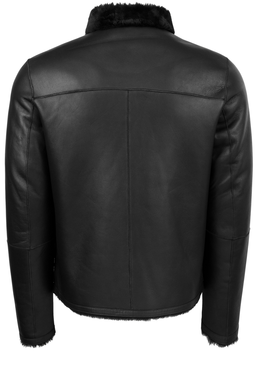 Pinto Ranch Shearling Reversible Jacket -Solid Black