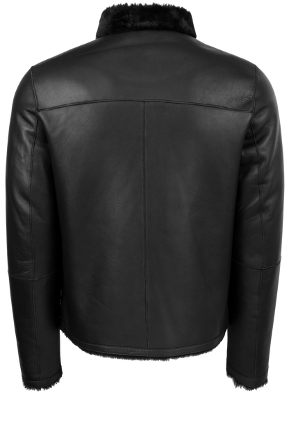 Pinto Ranch Shearling Reversible Jacket -Solid Black