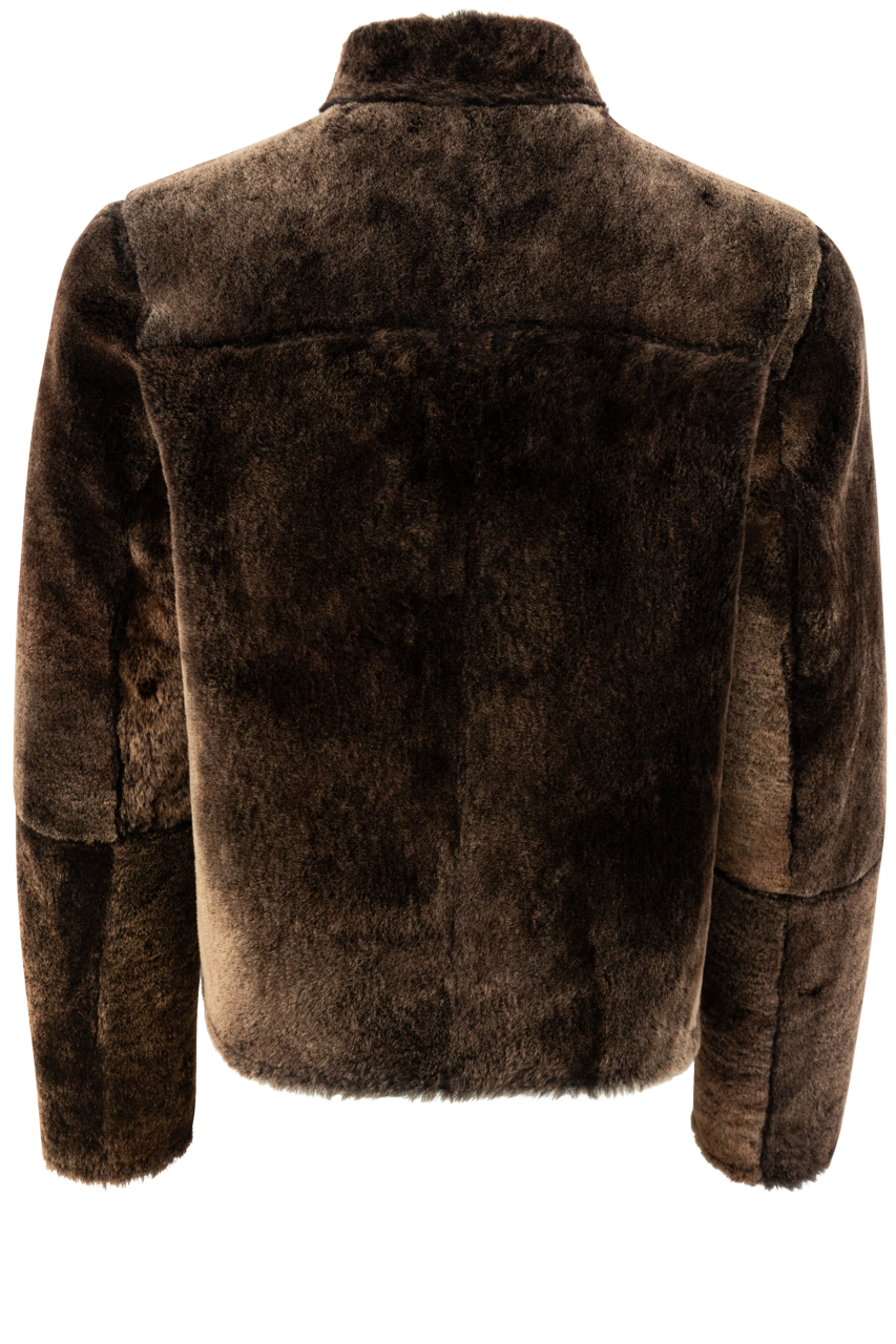 Pinto Ranch Black & Brown Shearling Jacket