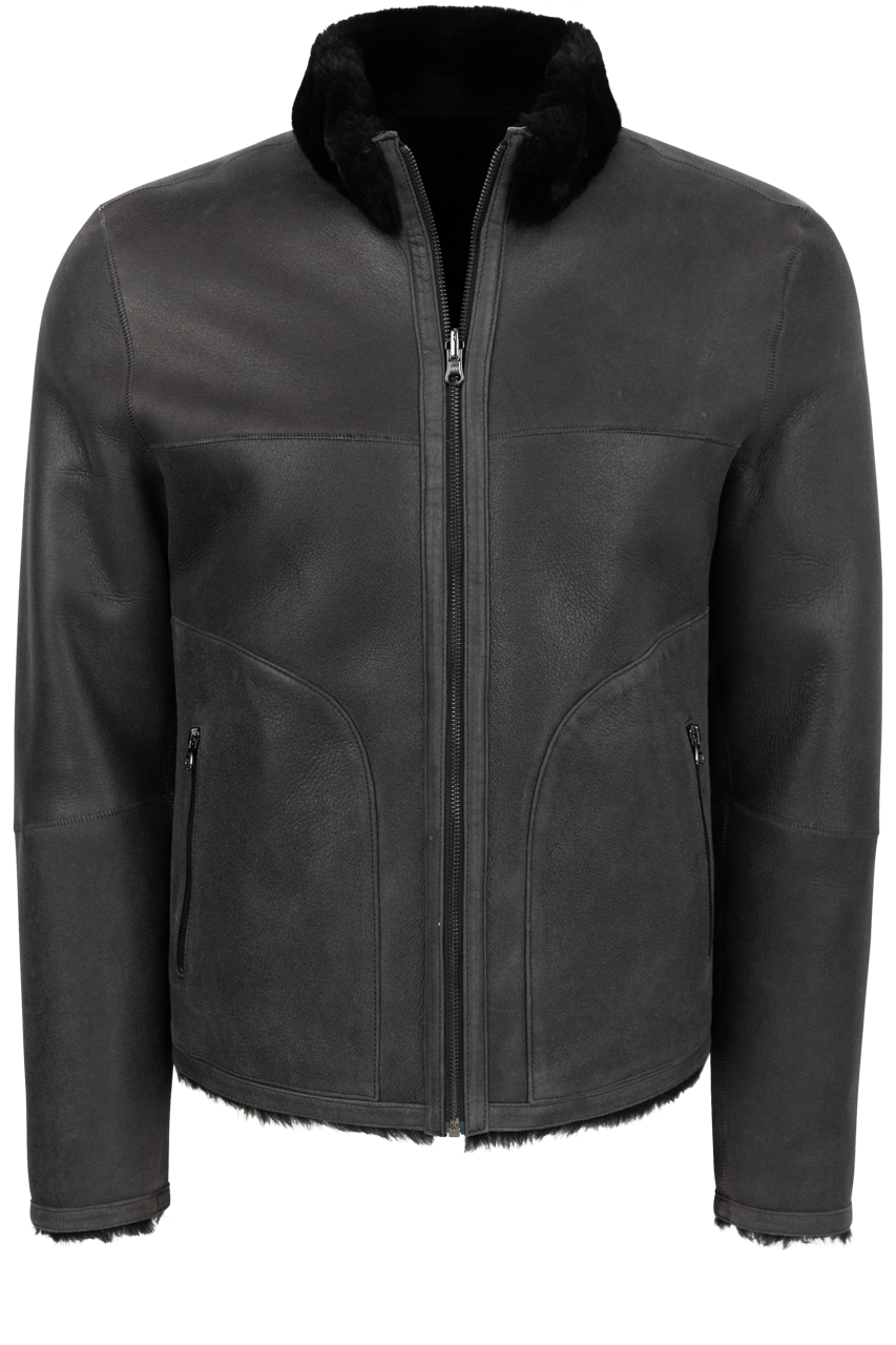 Pinto Ranch Vintage Black Reversible Western Shearling Jacket | Pinto Ranch