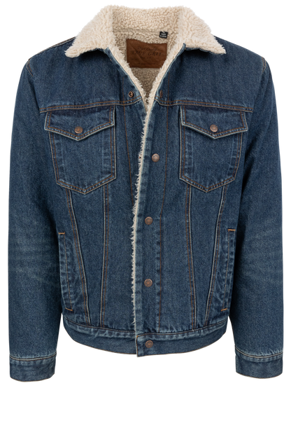 True Grit Freemont Sherpa-Lined Trucker Jacket