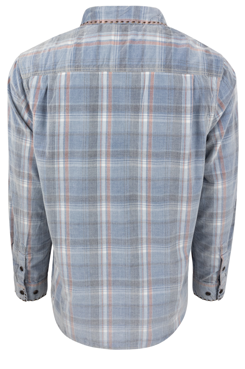 True Grit Canyon Cord Button-Front Shirt - Indigo