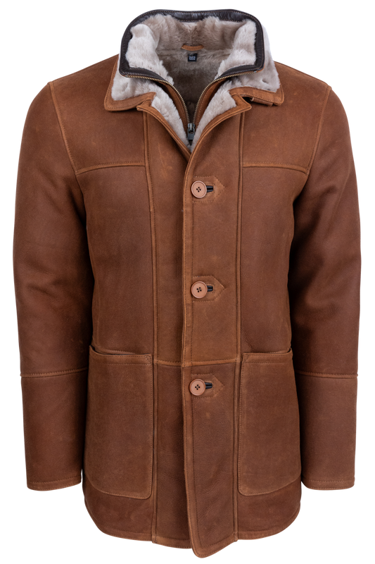 Pinto Ranch Camel Shearling Coat