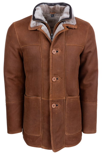 Pinto Ranch Western Camel Shearling Coat | Pinto Ranch