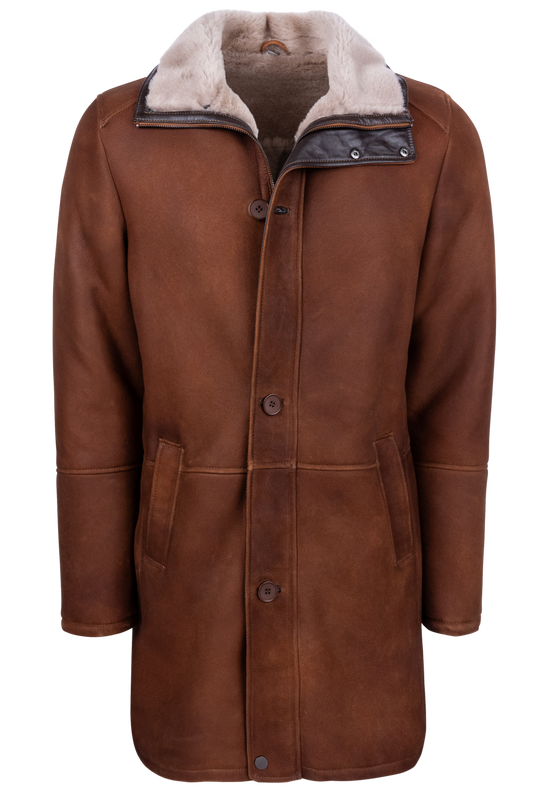 Pinto Ranch Merino Shearling Coat - Classic Brown