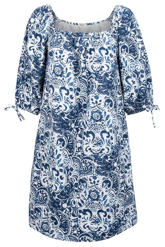 Dylan Blue Printed Mini Dress