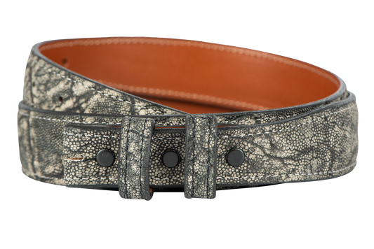 Chacon 1.25" Elephant Tapered Belt Strap - Granite