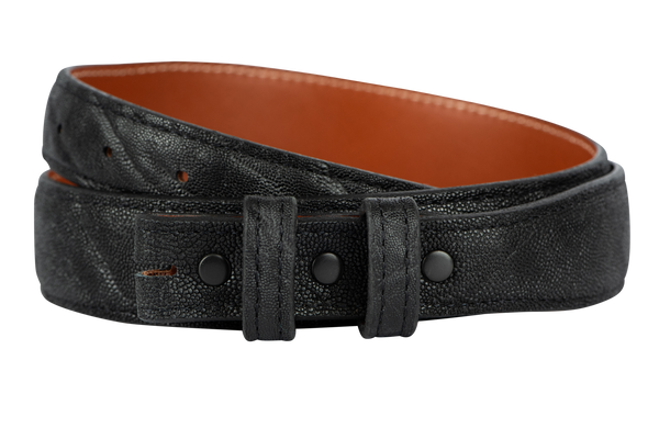 TTT_MSW Leather Belt ハラコ ELEPHANT11-4-1__BlackChacon-