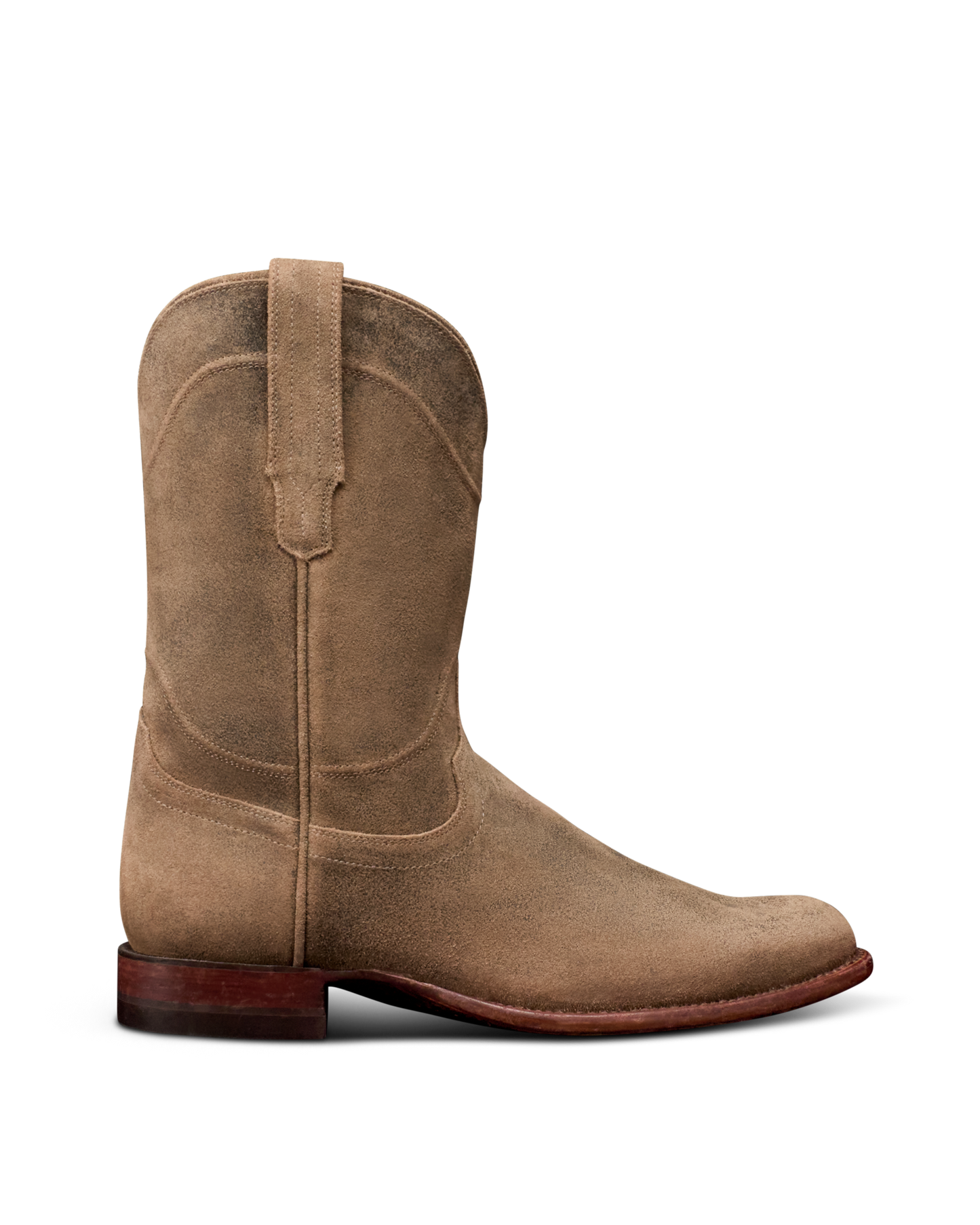 Tecovas Earl Suede Roper Boots - Gravel