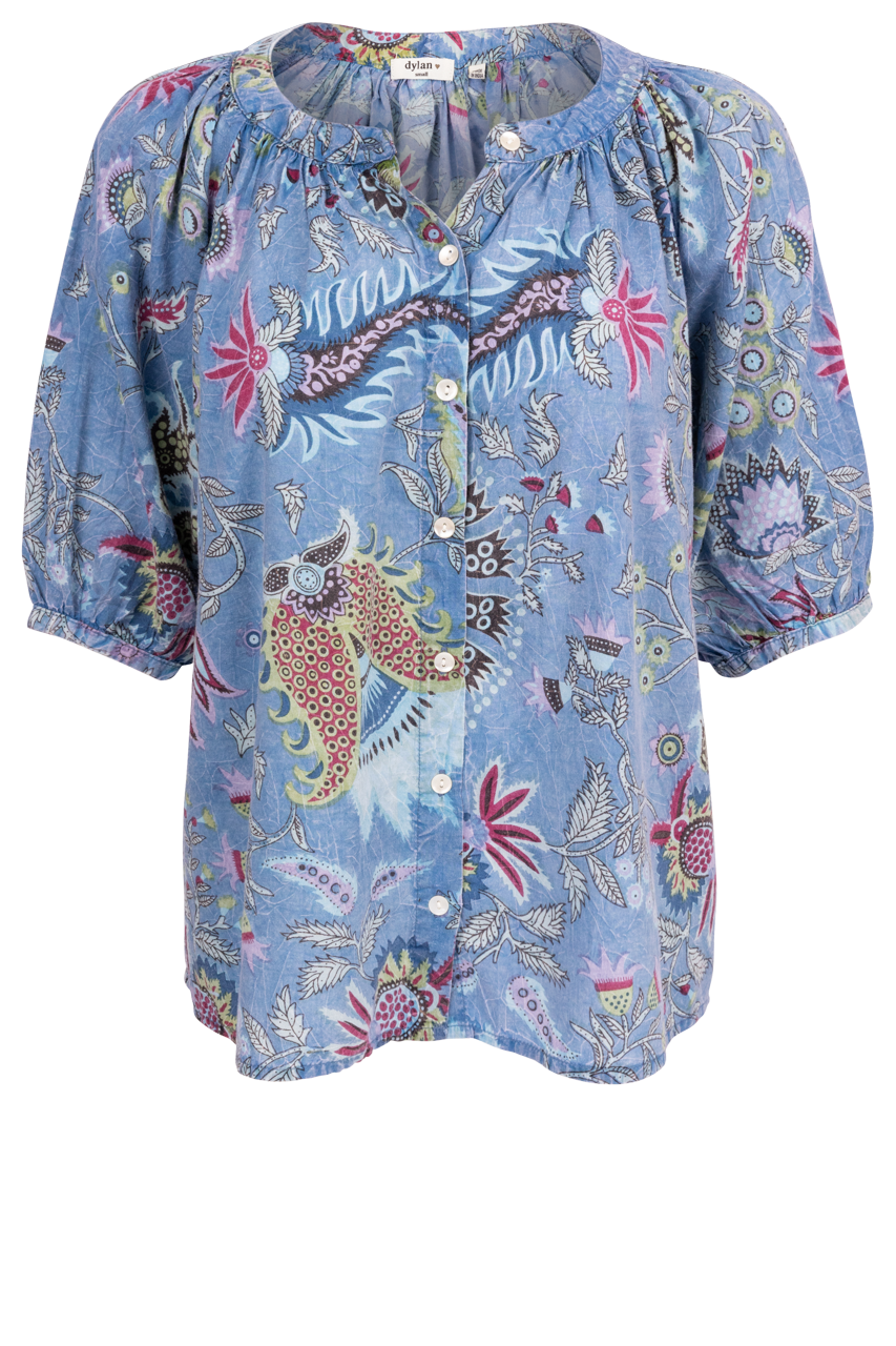 Dylan Printed Laurel Blouse