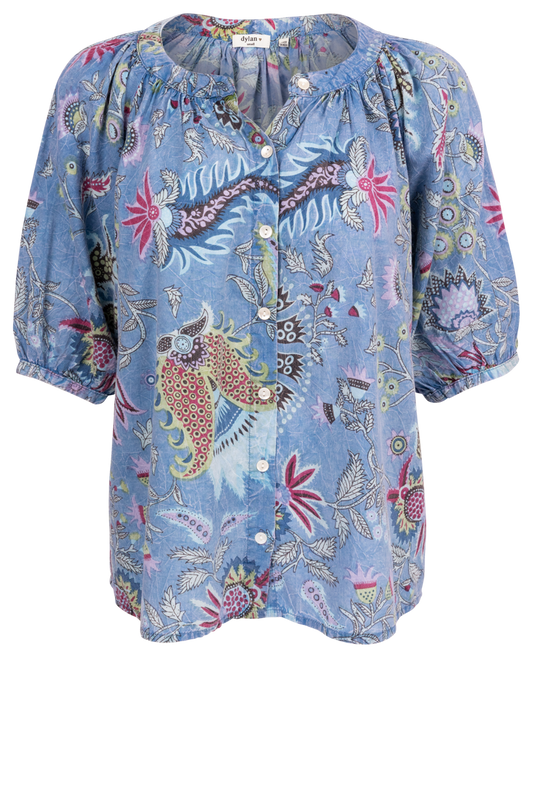 Dylan Printed Laurel Blouse