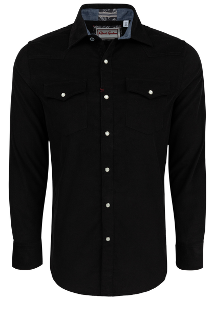 Robert Graham Wyatt Button-Front Shirt - Black