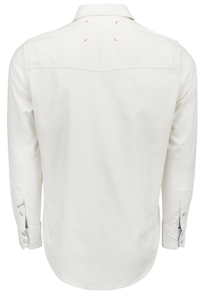 Robert Graham Wyatt Button-Front Shirt - Ivory