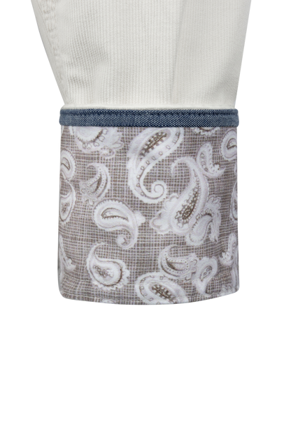 Robert Graham Wyatt Button-Front Shirt - Ivory