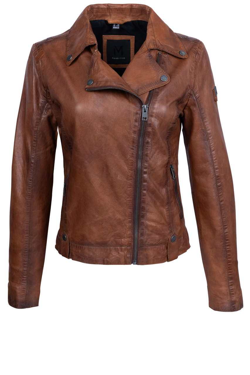 Mauritius Fayola Cognac Leather Jacket